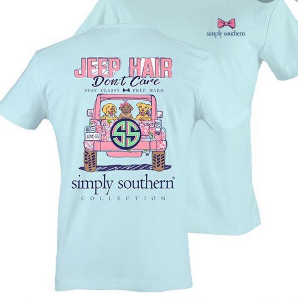 Simply Southern “jeep hair don’t care” tshirt